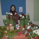Josie and her flower and herb stall