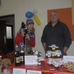 Judy and Staff with her homemade Sock Dog and preserves
