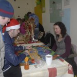 Siobhán doing her tarot readings