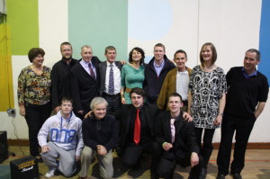 L-R back row Noreen Myers Limerick, Frank Wilkinson Killaloe,Martin Maher Templemore,Della Collins Clouncaugh,Gerard Grace Nenagh,Tim O Shea Limerick, Mirjam Bloem Fermoy,Frank Douglas Liscarrol, Front; Simon Quinn Milford, James Connolly Milford, Caoimhin Brosnan Knockaderry and Padraig O Shea Broadford.