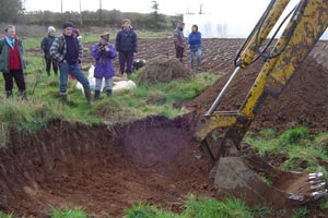 Pond digging